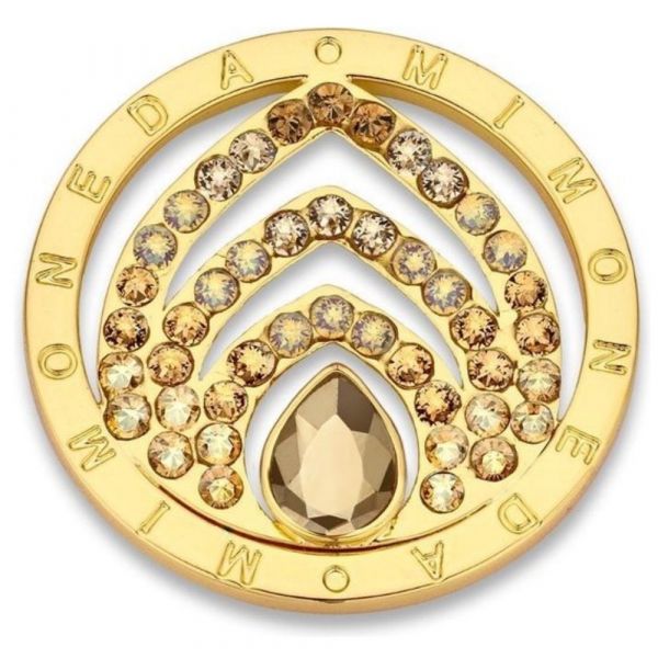 MI MONEDA | Munt Pera M - Caramel gold